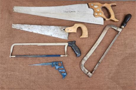 Assorted Metal & Wood Saws