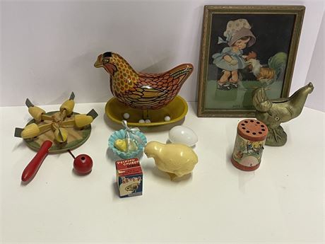 Vintage Collectible Chickenware Decor