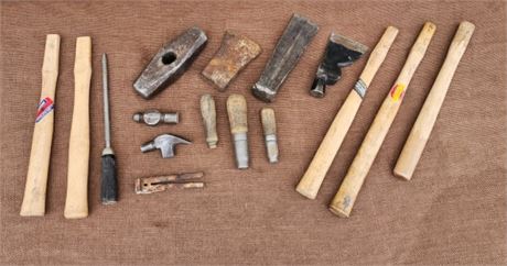 Assorted Hammer Handles & Heads