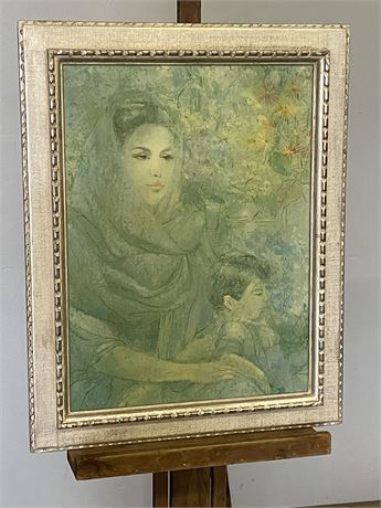 Mary Miller Origianl Painting "Quiet Moment" Framed - 23x29