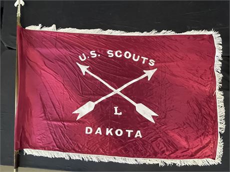 Vintage U.S. Scouts Dakota Cavalry Flag...59x34