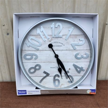 NIB Wall Clock - 19" Diameter