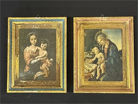 2 Vintage Religious Wall Hangers...8x10