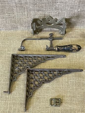 Antique Cast Iron Shelving Brackets/Hardware/ Cutting Tool