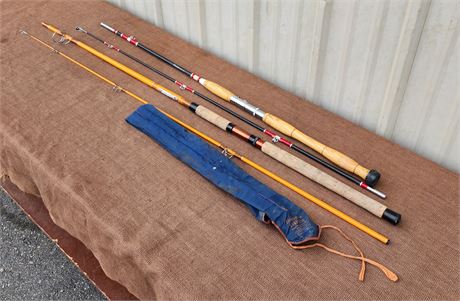 9' & 7 1/2' Fishing Pole Pair