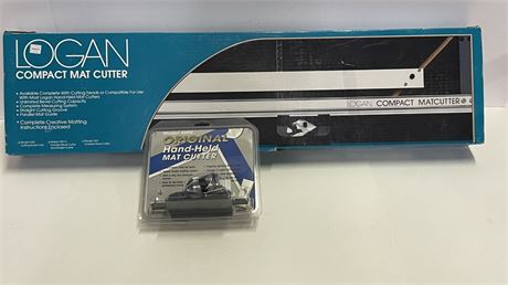 New In Box Logan Compact & Hand Held Mat Cutter Pair