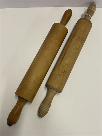 2 Vintage Rolling Pins