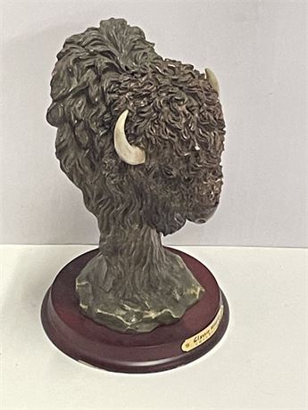 Small Buffalo Bust Sculpture...8" Tall