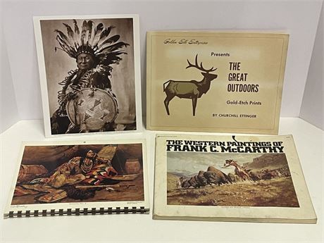 Vintage Collectible Western/Native American Print Books