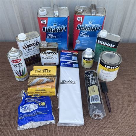 Assorted Paint Refinishing Products