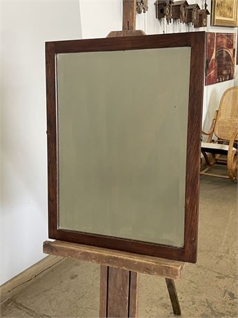 Beveled Mirror with Wood Frame...20x26