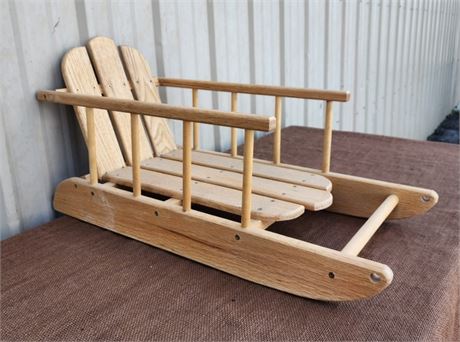 Home Deco Wood Sled...25" Long