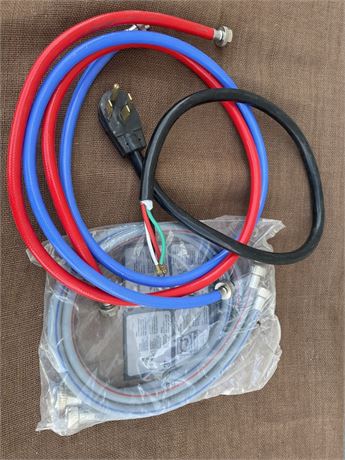 New Dryer Plug & 2 Sets of Washer Hoses