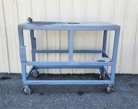 Rolling Metal Shop Table - 40x20x37