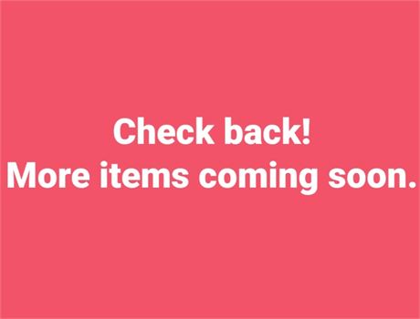 Check back! More items coming soon.