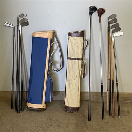 Vintage Golf Club Sets w/ Bags