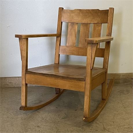 Antique Oak Rocking Chair