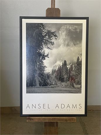 Framed Ansel Adams  El Capitan Poster - 25x37