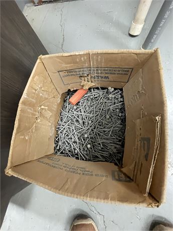 Partial box of nails