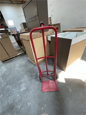 Red 2 wheel cart
