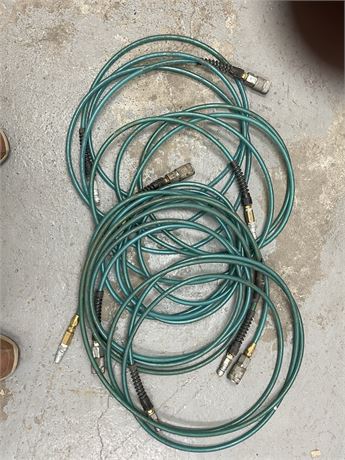 Green air hoses with good ends