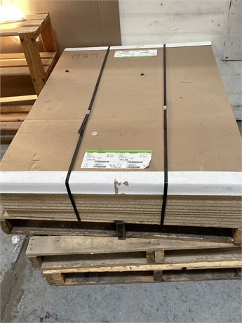 Pallet of new cabinet, wood sheets