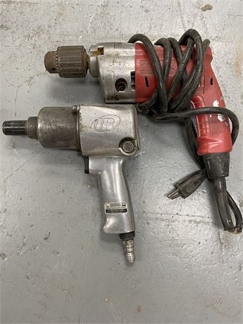 Air wrench and drill