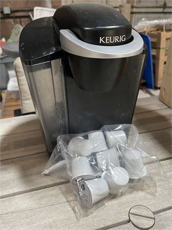 Keurig, coffee, pot, and coffee pods