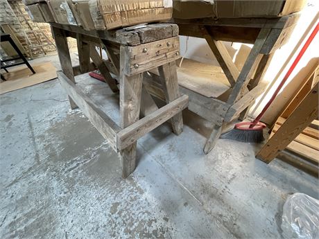 Pair of heavy duty sawhorses