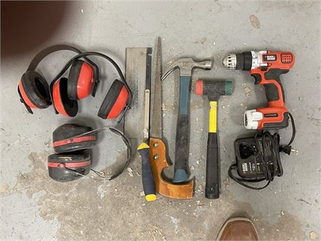 Ear mufflers and miscellaneous tools