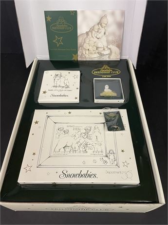 Dept. 56 Collectible Snowbabies "Cold Outside" Set w/ Box