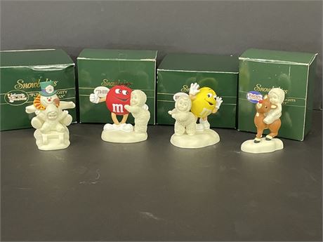 Assorted Dept 56 Snowbabies Figurines...4pc