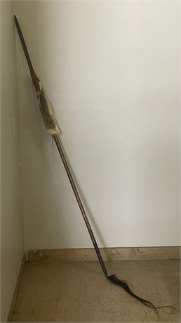 Native American Handmade Spear...80" Long