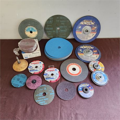 Assorted Grinding/Sanding/Cut-Off Wheels (Mostly New)
