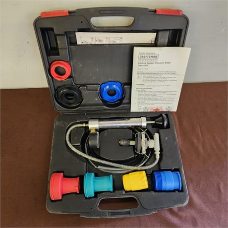 Craftsman Cooling System Pressure Tester Deluxe Kit