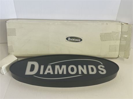 New In Box Diamond Sign...24x8