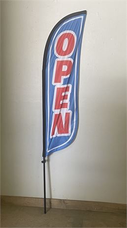 Open For Business Flag Sign...88" Tall