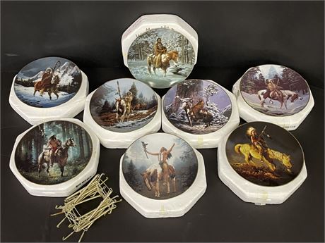 Collectible Mystic Warriors Plate Set...8pc
