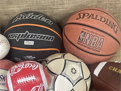 Assorted Inflatable Sports Balls