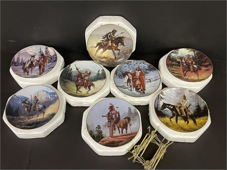Collectible Mystic Warriors Plate Set...8pc