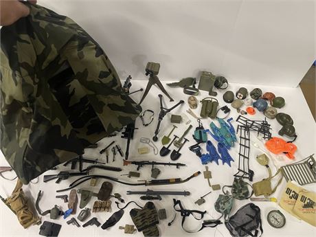 Assorted Collectible G.I. Joe Soldier Accessories
