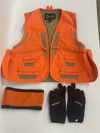 Hunter Safety Vest/Headband/Gloves...Lg