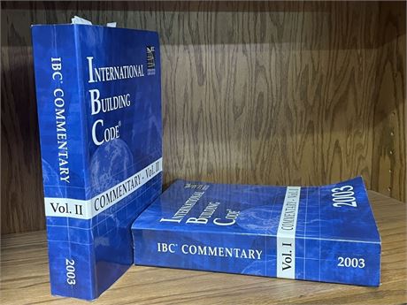 2003 Volume 1&2 International Building Code Books