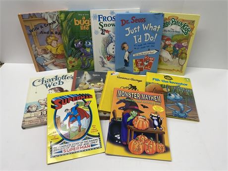 Assorted Vintage Kids Reading & Activity Books