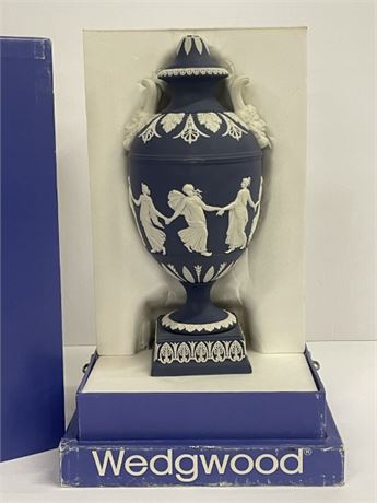 Wedgwood Jasperware Portland Blue #3033 Vase