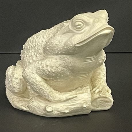 Cool Carved Alabaster Frog...5" Tall