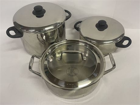 Like New Stainless Steel Cookware...11-12"dia