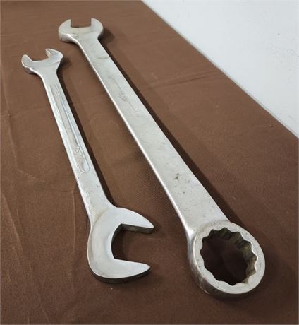 Large 1-7/8" & 1-5/8" Wrench Pair