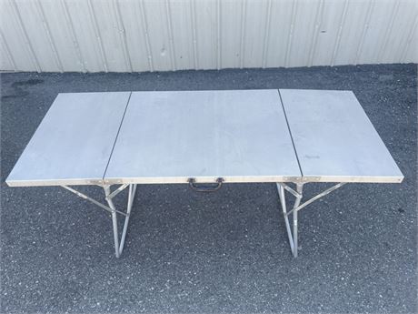 Folding Metal Table...24x60x27