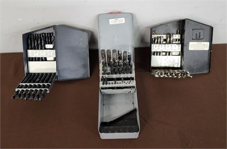 Like New Metal Drill Bits with Index Cases